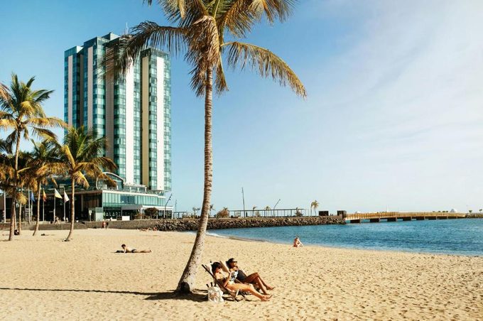 Arrecife Gran Hotel and Spa tower — the only high-rise hotel in Lanzarote with panoramic ocean views